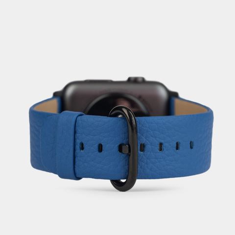 Ремешок для Apple Watch 40/41/42 mm из кожи теленка, цвета синий королевский