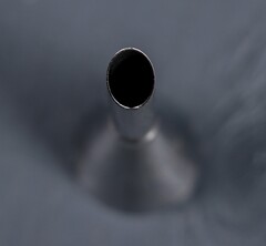 Насадка кондитерская для начинки «Эклер», d=2,4 см, выход 0,7 см, нержавеющая сталь