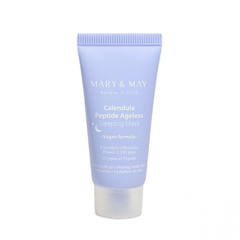 Маска для лица с календулой и пептидами MARY&MAY Calendula Peptide Ageless Sleeping Mask 30 гр