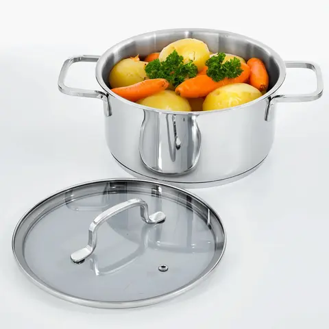Кастрюля с крышкой 20 см 3 л Helix, шт