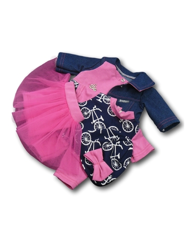 Большой летний комплект - Розовый. Одежда для кукол, пупсов и мягких игрушек.