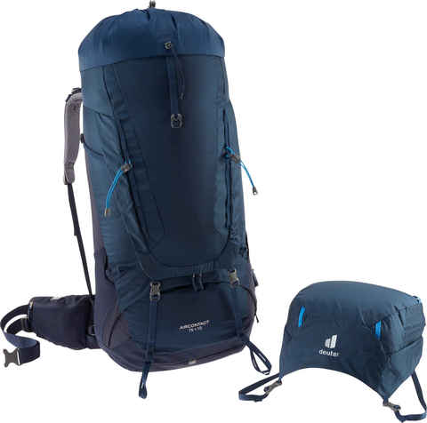 Картинка рюкзак туристический Deuter Aircontact 75+10 midnight-navy - 4