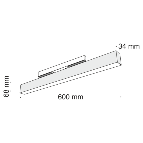 Трековый светильник Technical BASIS TR012-2-20W3K-B