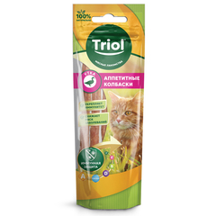 Triol лакомство для кошек «Аппетитные колбаски из утки», 40г