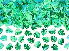 Конфетти "Пальмовые зелёные листья"
