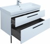 Aquanet 249922 Тумба Nova 100 2 ящ. (SLIM SYNERGY) цв.бел. глянец (249922)