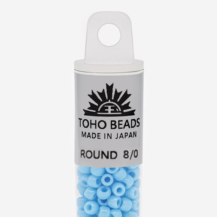 Японский бисер TOHO Round 8/0 (№43), непрозрачный глянцевый