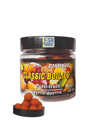 Бойлы FISHKIT Classic вареные тонущие 14мм 100гр. Тутти-фрутти