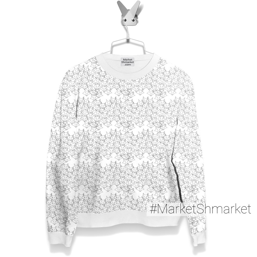 Ткани Лиса one line. Линейный принт - закажи на #MarketShmarket.com ...