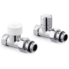 Набор термостатический для радиатора прямой ROYAL THERMO Design ½"М30х1,5 Хром