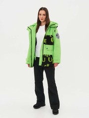 Женская горнолыжная куртка BATEBEILE зеленого цвета