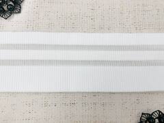 Подвязы трикотажные, ш. 6,8 см, L 98 см, белый