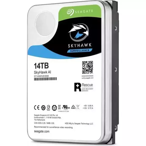 Жесткий диск Seagate 14TB SkyHawk Surveillance SATA3 7200RPM 256MB (repl WD141PURP,WD140PURZ)