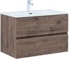 Aquanet 334186 Компл.2 - Тумба Алвита new 80 цв.дуб веллингтон табак (334186)