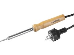 STAYER MAXTerm, 25 Вт, конус, электропаяльник с деревянной рукояткой (55310-25)