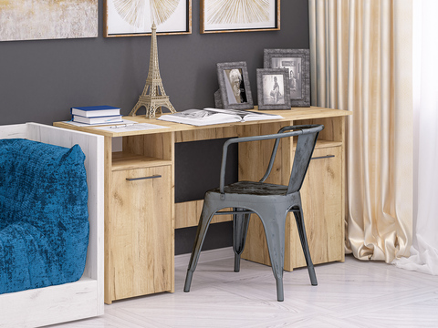 Стол письменный Фронда-9 крафт золотой