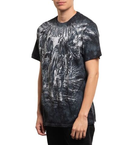 Affliction | Футболка мужская Black Night Tee Doom A27236 слева