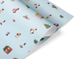 Упаковочная бумага, Новогоднее настроение, 80 г, 0,7*1 м, 5 листов