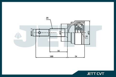 ШРУС внешний JETT V41-1264