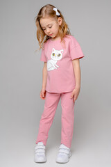 фуфайка  для девочки  КР 301862/розовый зефир