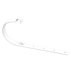 Кронштейн желоба металлический Альта-Профиль Элит Квадо Белый 125 мм