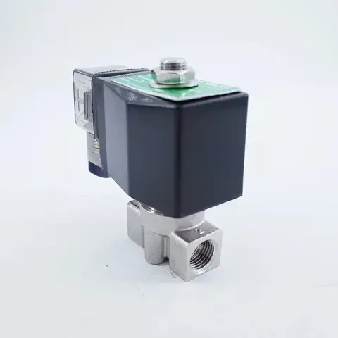 Электромагнитный клапан 0-150 бар.1/4, нормально закрытый, нерж. 220V