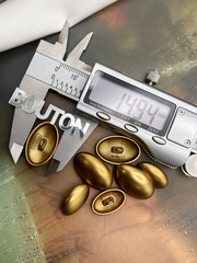 Пуговицы овальные бронзовые