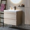 Aquanet 335882 Тумба с раковиной Нота new 90 цв.дуб светлый (335882)