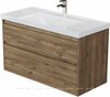 Aquanet 365918 Тумба с раковиной Nova Lite 2.0 110 2 ящ. цв. дуб рустикальный (365918)