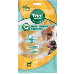 Triol косточки жевательные DENTAL узловые 10см (уп.3шт.)