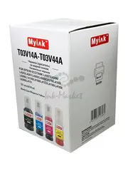 Чернила MyInk для Epson Ecotank L4167, L4266, L4263, L4267, L4268, L4269, L6279, L4165, L6268, L14158, L6168, L4153, L4156, L4169, L6298, L4151 (101/102) пигментные black 1x127мл - водные color 3x70 мл, KeyLock, комплект 4 цвета