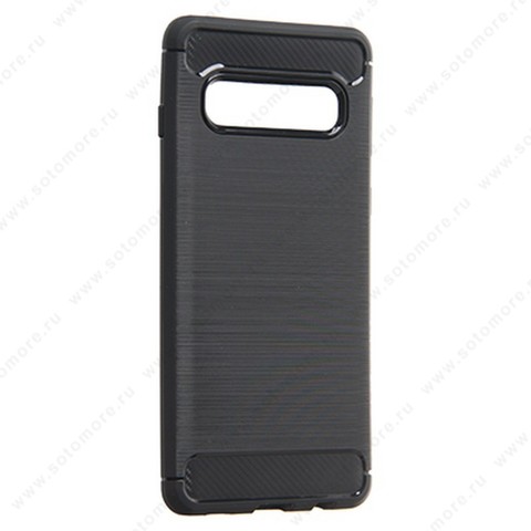 Накладка Carbon 360 силиконовая для Samsung Galaxy S10 черный