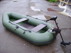 Надувная лодка Лидер Компакт-280 гребная (зеленая)