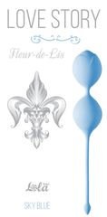 Голубые вагинальные шарики Fleur-de-lisa - 