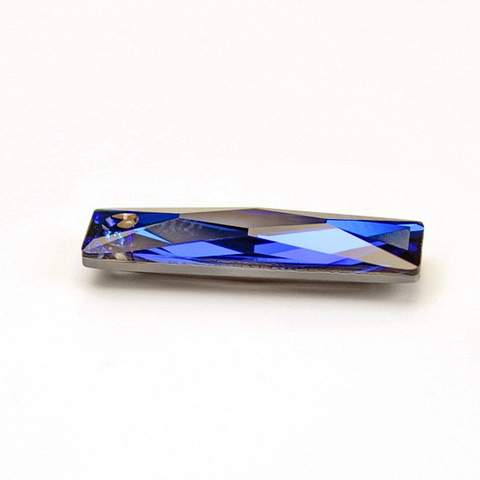 6465 Подвеска Сваровски Queen Baguette Crystal Bermuda Blue (25х7 мм)
