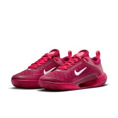 Женские теннисные кроссовки Nike Zoom Court NXT HC - noble red/white/ember glow