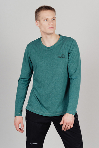 Футболка Nordski Move Alpine Green с длинным рукавом
