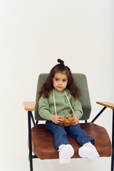 Джемпер вязаный oversize classic (оливка)