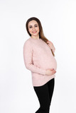 Свитер для беременных 09906 розовый