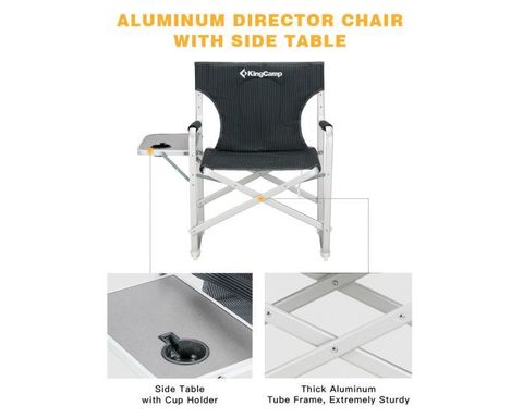 Картинка кресло кемпинговое Kingcamp 3821 Delux Director Chair 87/62x54x41/84  - 8