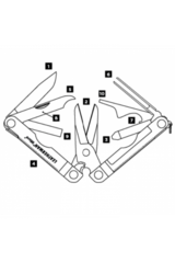 Мультитул Leatherman Micra, 10 функций, черный