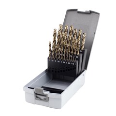 Набор сверл по металлу 1-13мм 25шт DIN338 HSSE-Co5 130° (пл. кейс) Ruko 215215RO