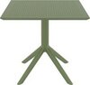 Стол пластиковый, Siesta Contract Sky Table 80, оливковый