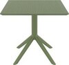Стол пластиковый, Siesta Contract Sky Table 80, оливковый