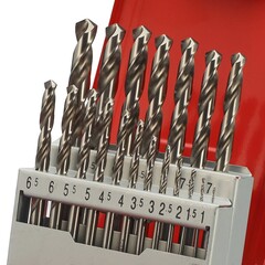 Набор сверл по металлу 1-10мм 19шт DIN338 HSS-G 118° (мет. кейс) H-Tools Pro 214214PRO