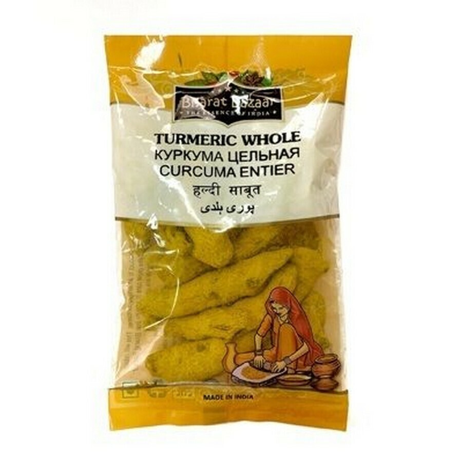 Корень куркумы целый / Turmeric Whole, 100 г Bharat Bazaar - купить по  выгодной цене | ThaiBro.ru - магазин продуктов из Азии