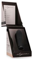 Черная вибропуля Turbo Rechargeable Bullet Lush - 9,8 см. - 