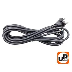 Шнур сетевой UNITED PARTS 2х1,5 мм.кв. - 4,0 м, ПГА-ВП (медь, термоэластопласт ±50С°) (90-0451)