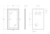 BelBagno SPC-KRAFT-1400-800-SENS-NERO Зеркало в алюминиевой раме со встроенным светильником и сенсорным выключателем по периметру рамы, SPC-KRAFT-1400-800-SENS-NERO, 1400x800x32 мм