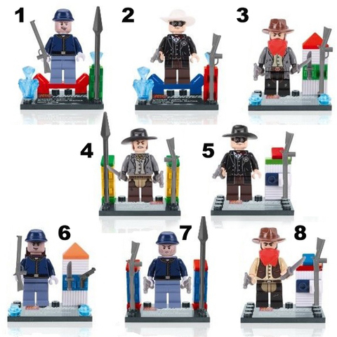 Minifigures Lone Ranger Blocks Building